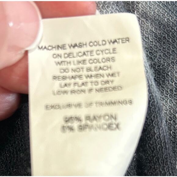 Antistar Black White Tie Dye Bodycon Stretch T-Shirt Dress Ruched Sides Medium - Picture 7 of 7